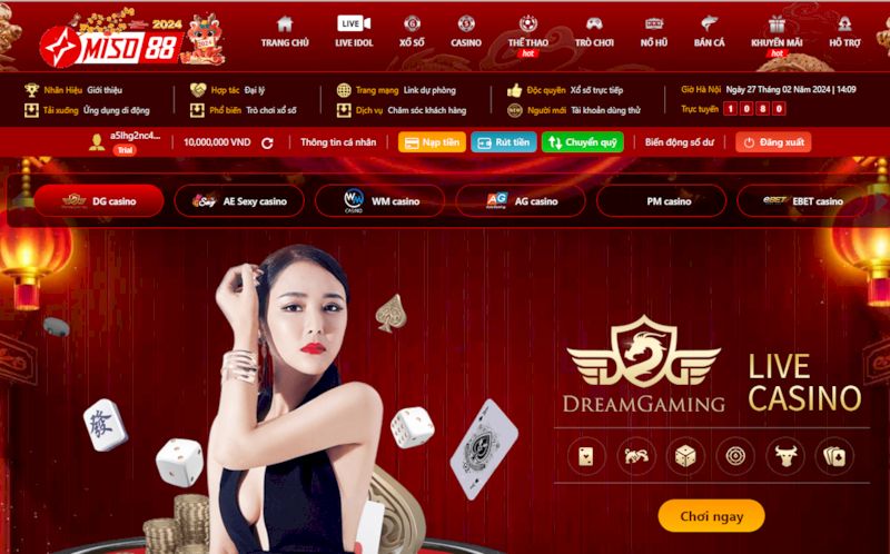 Các sòng Casino đặc biệt tại Miso88