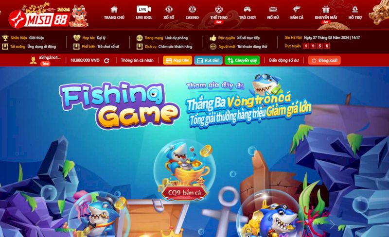 Game bắn cá ăn khách hàng đầu tại nhà cái