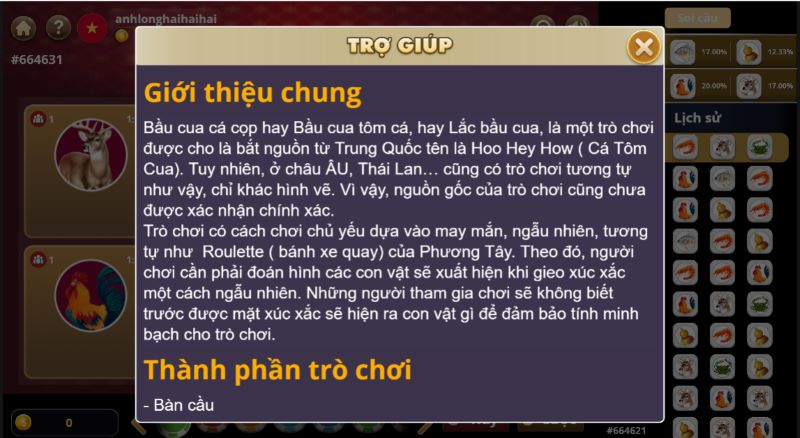 Giới thiệu chung về trò chơi Bầu cua 