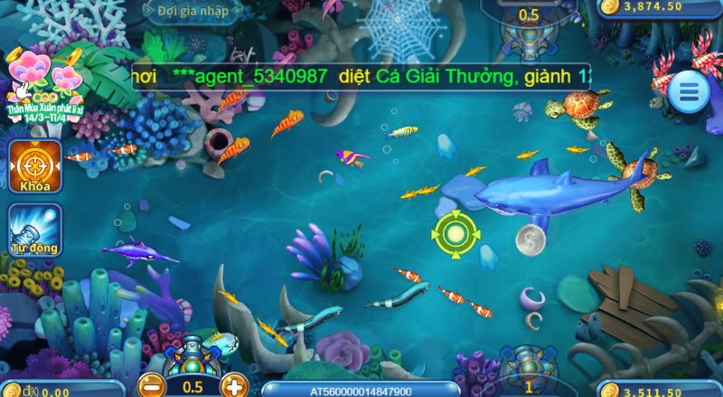 Phân tán đạn hợp lý khi chơi Lucky Fishing 