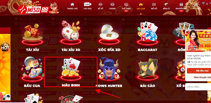 Khái quát thông tin sơ lược về game Mậu binh